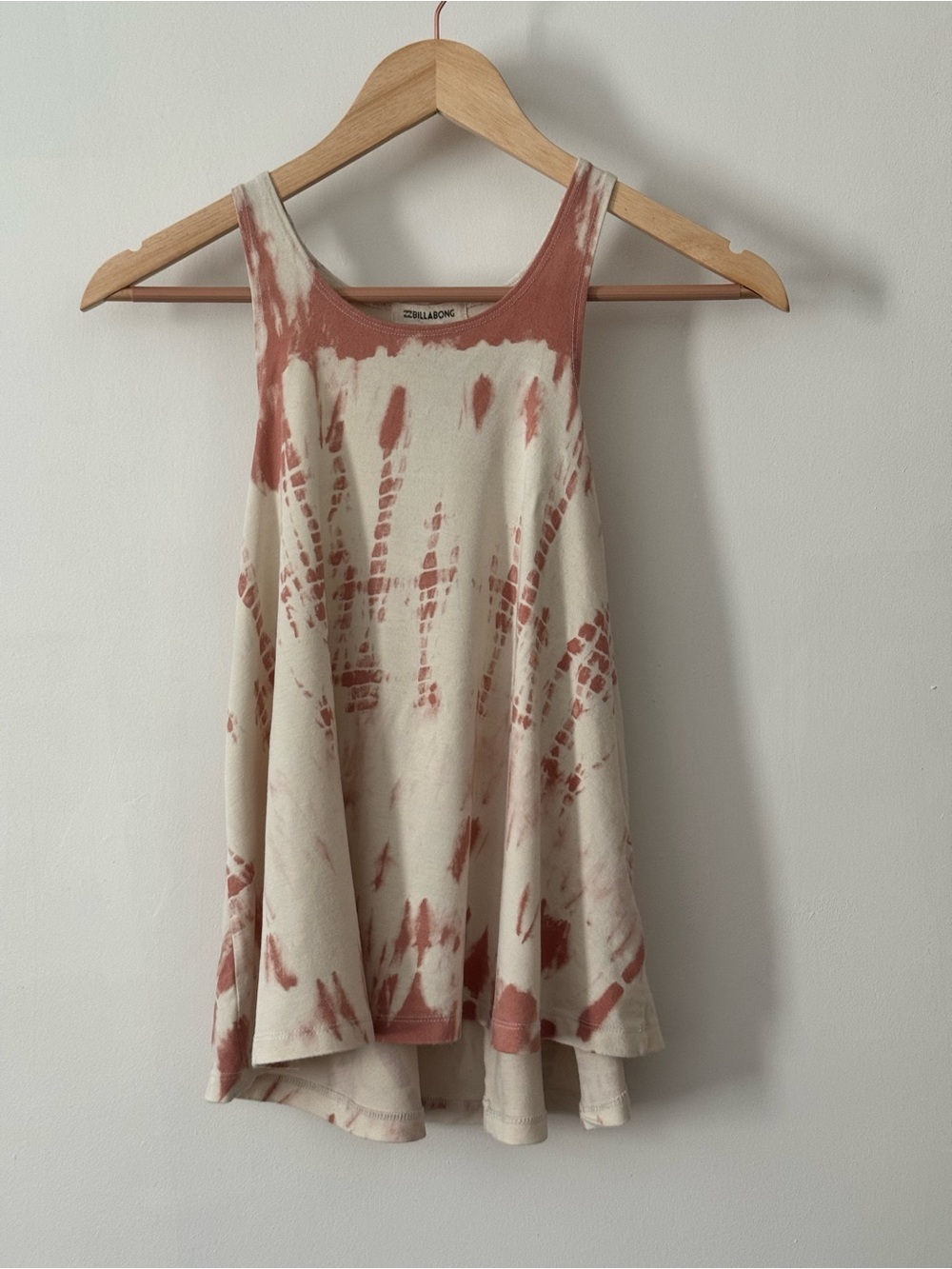 Billabong Pink Tie Dye Swing Tank Top Size XS Boho Racerback
